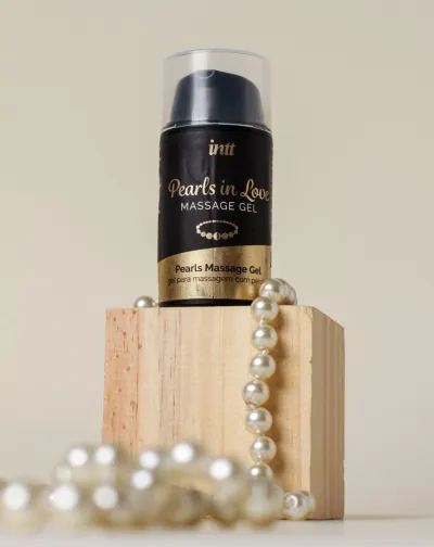 Masážní sada INTT Pearls in Love, perlový náhrdelník a silikonový gel 15 ml - obrázek 5