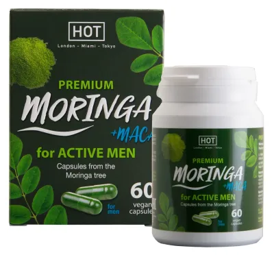 Kapsle pro muže HOT BIO Moringa Men Caps, 60 ks - obrázek 2