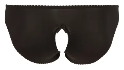 Kalhotky s otevřeným rozkrokem a krajkou Cottelli Collection, černé, 3XL - obrázek 5