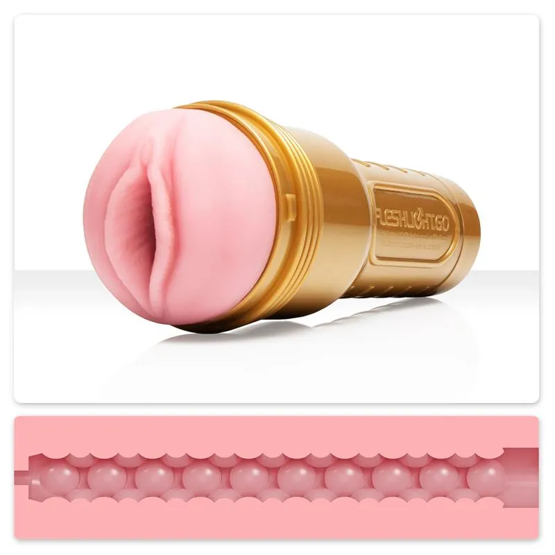 Masturbátor Fleshlight GO Stamina Training Unit, zlaté pouzdro, 17,8 cm