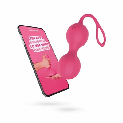 Vibrační venušiny kuličky EasyConnect Stella s ovládáním aplikací, růžové