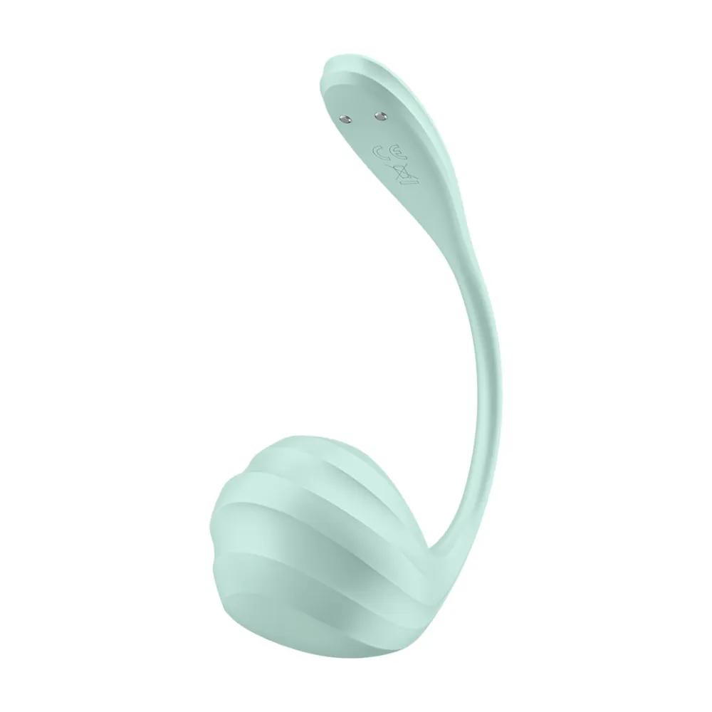 Nositelný vibrátor na bod G Satisfyer Smooth Petal s aplikací, mátový - obrázek 4