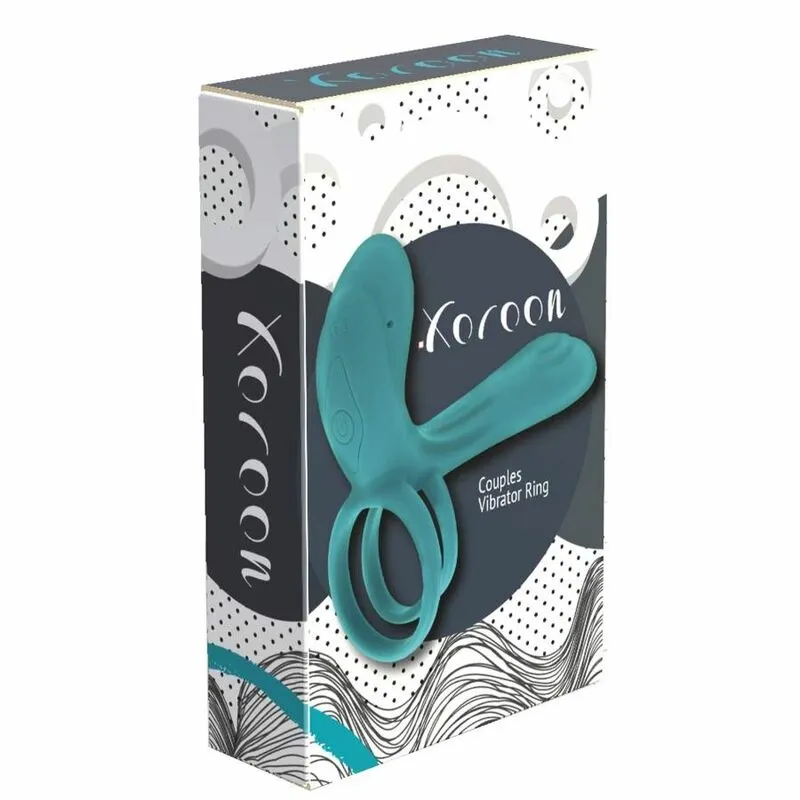 Vibrační erekční kroužek pro páry Xocoon Couples Vibrator Ring, zelený - obrázek 8