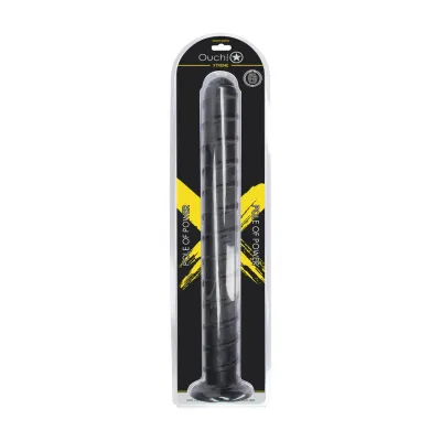 Extra dlouhý spirálový anální kolík Ouch! Pole of Power s přísavkou, černý, 56,5 cm - obrázek 2