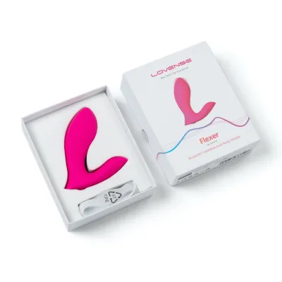 Nositelný vibrátor Lovense Flexer ovládaný aplikací, silikon, růžový - obrázek 5