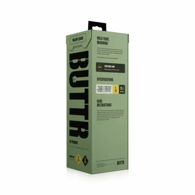 Anální kolík BUTTR Tactical II, protáhlý, s vroubkovanou základnou, černý, 26 cm - obrázek 9