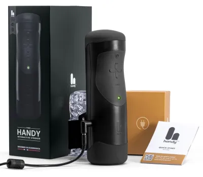 Automatický masturbátor The Handy 1.1, interaktivní, černý, 23 cm - obrázek 8