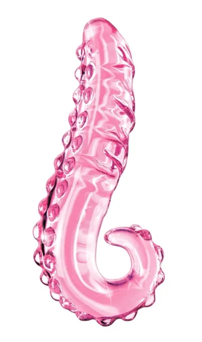 Skleněné dildo Icicles No. 24, růžové - obrázek 2