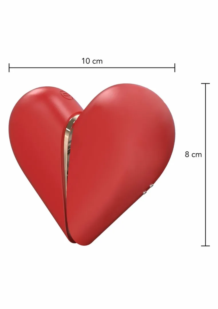 Stimulátor Xocoon Heartbreaker 2 v 1 s vibracemi a lízáním, silikon, růžový - obrázek 4