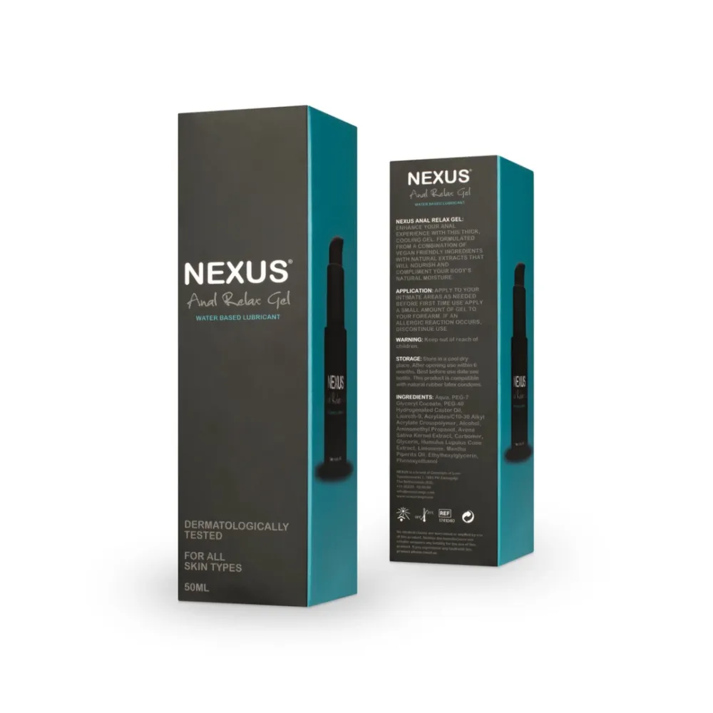 Anální lubrikační gel Nexus Anal Relax s chladivým efektem, 50 ml - obrázek 3
