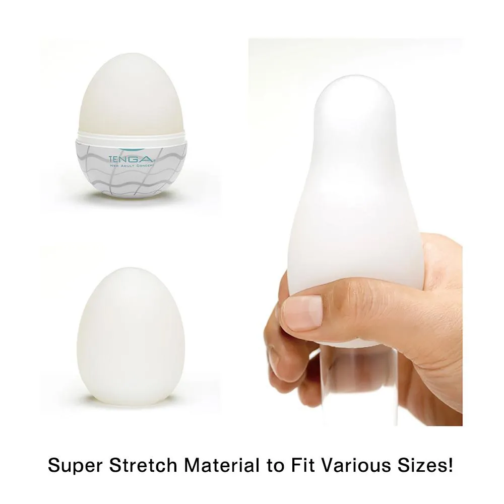 Masturbační vajíčko Tenga Egg Boxy, bílé - obrázek 3