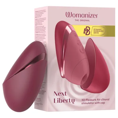 Tlakový stimulátor klitorisu Womanizer Next Liberty, bordó - obrázek 2