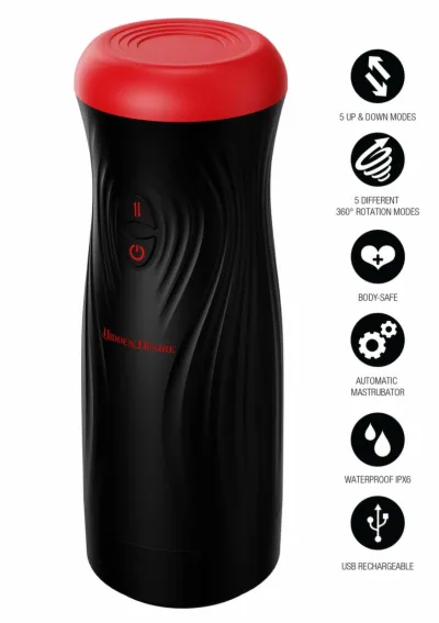 Automatický masturbátor Hidden Desire Fusion X Vortex Thrust s rotací a přirážením - obrázek 8