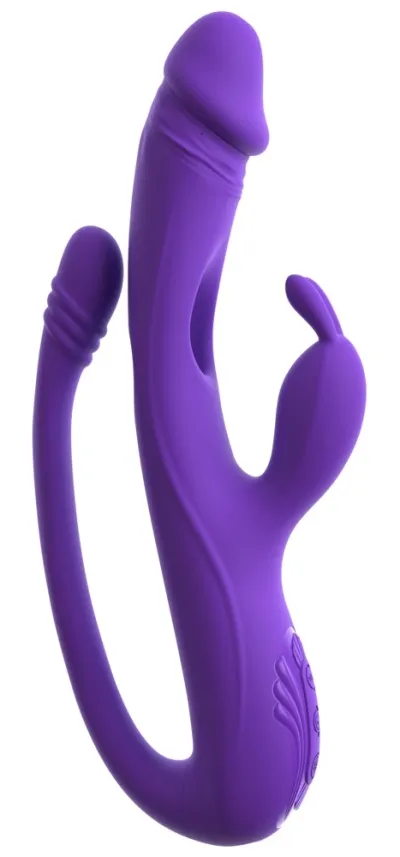 Rabbit vibrátor Sweet Smile na bod G a anální stimulaci, tři motory, 23 cm - obrázek 4