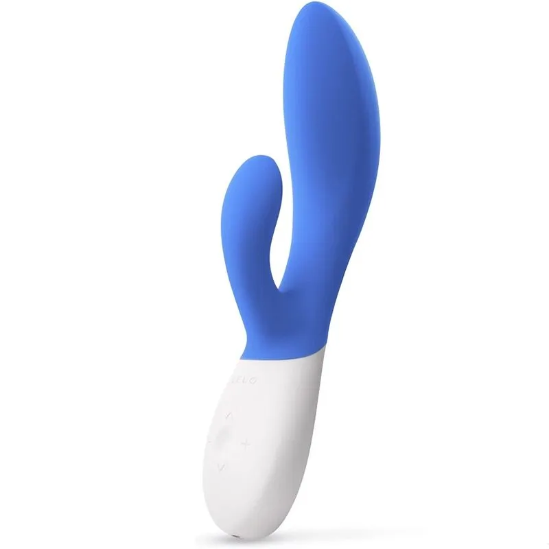Rabbit vibrátor LELO INA Wave 2 s technologií WaveMotion, světle modrý