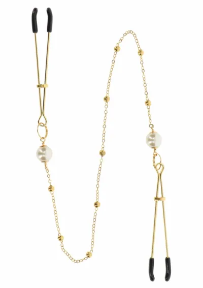 Svorky na bradavky TABOOM Tweezers Pearl & Deluxe Chain, s řetízkem - obrázek 5